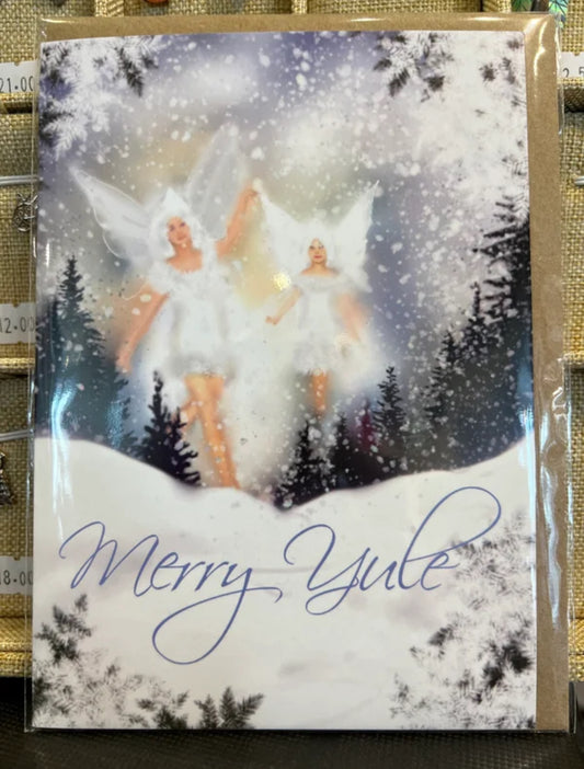 Snow Fairies greeting card