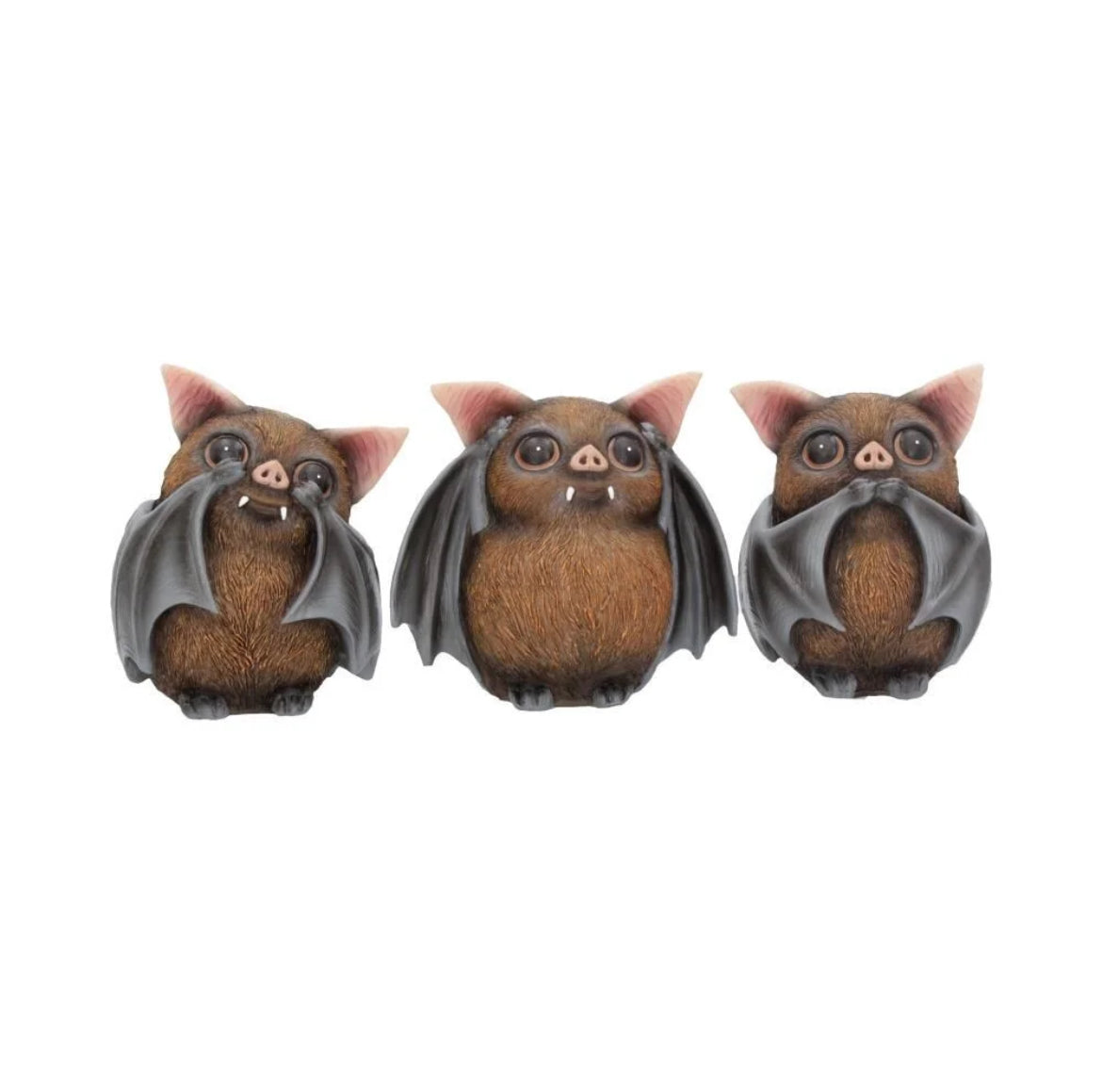Three Wise Bats 8.5cm