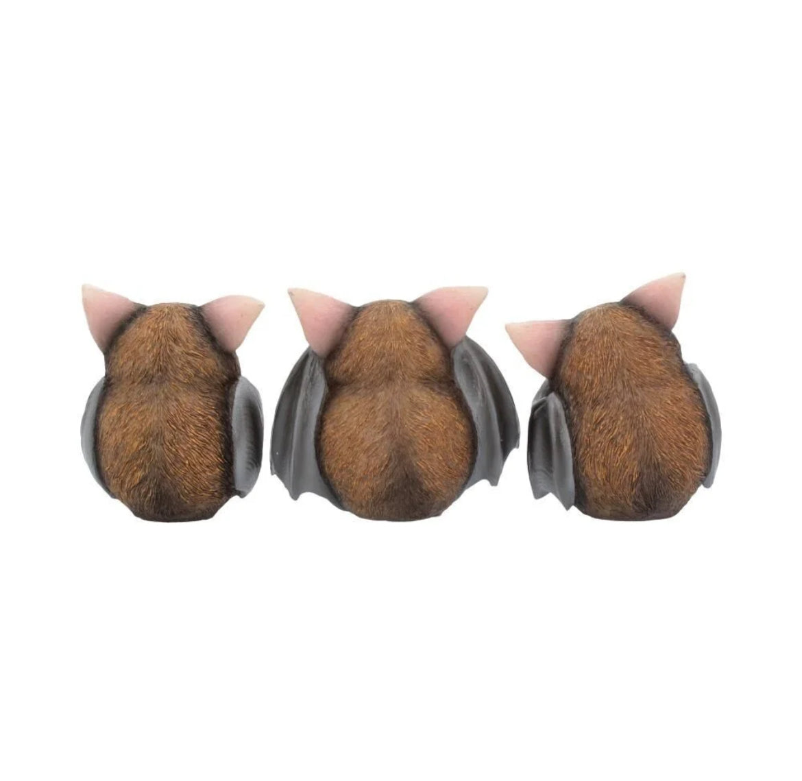 Three Wise Bats 8.5cm