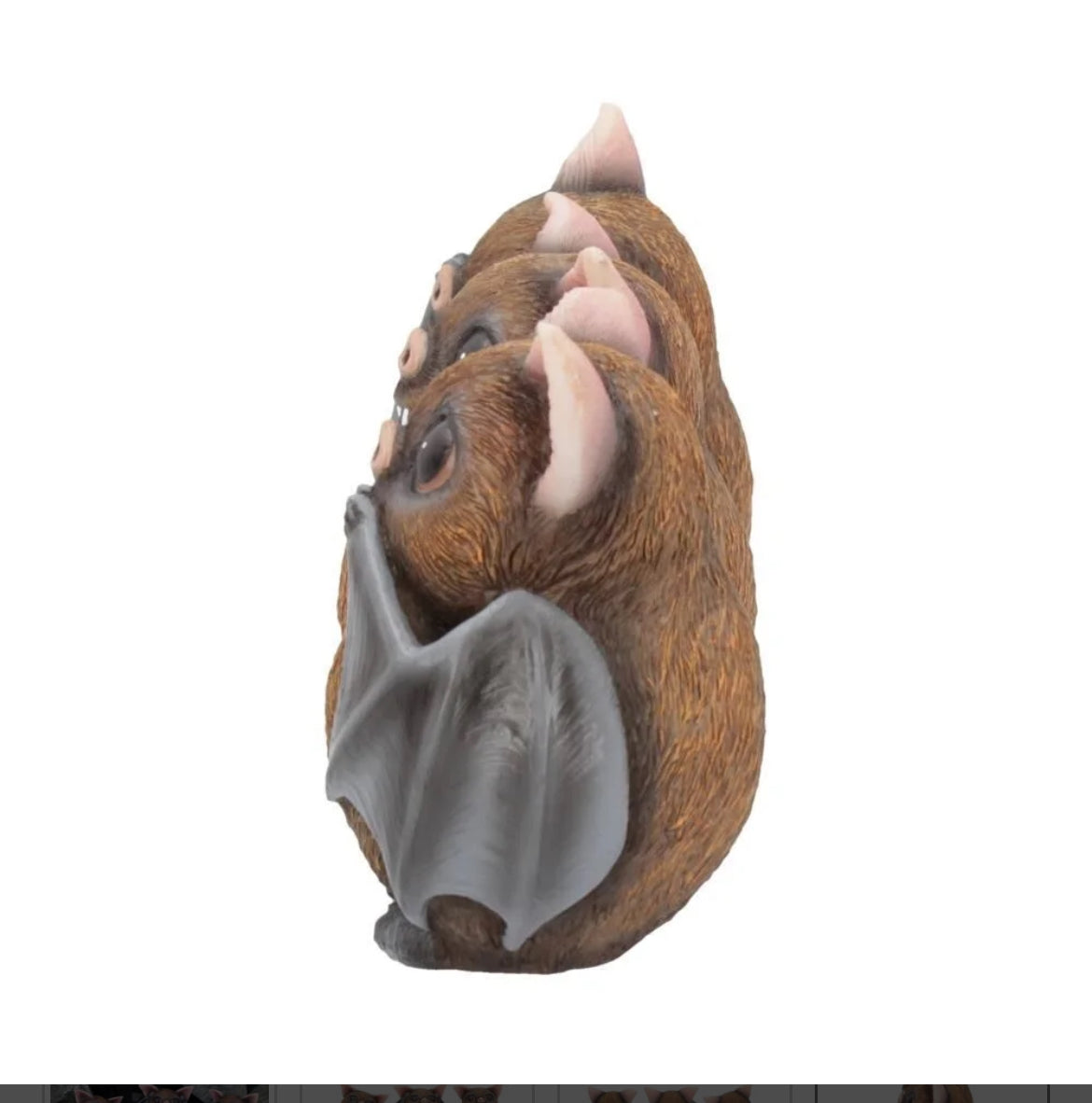 Three Wise Bats 8.5cm