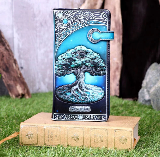 Tree of Life Embossed Purse 18.5 cm