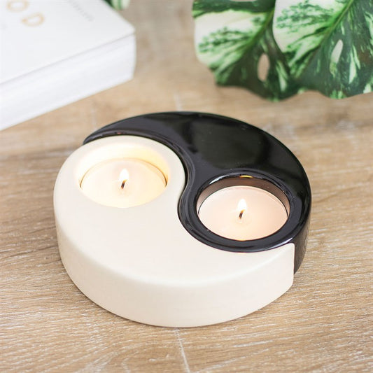 Yin and Yang Tea Light Holder
