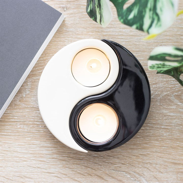 Yin and Yang Tea Light Holder