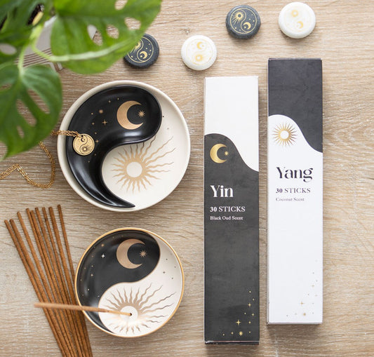 Yin Yang stacking ceramic Trinket dish