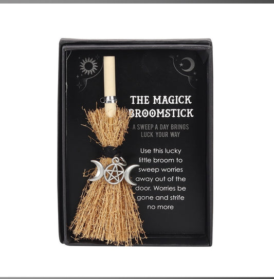 Triple Moon Mini Magick Broomstick