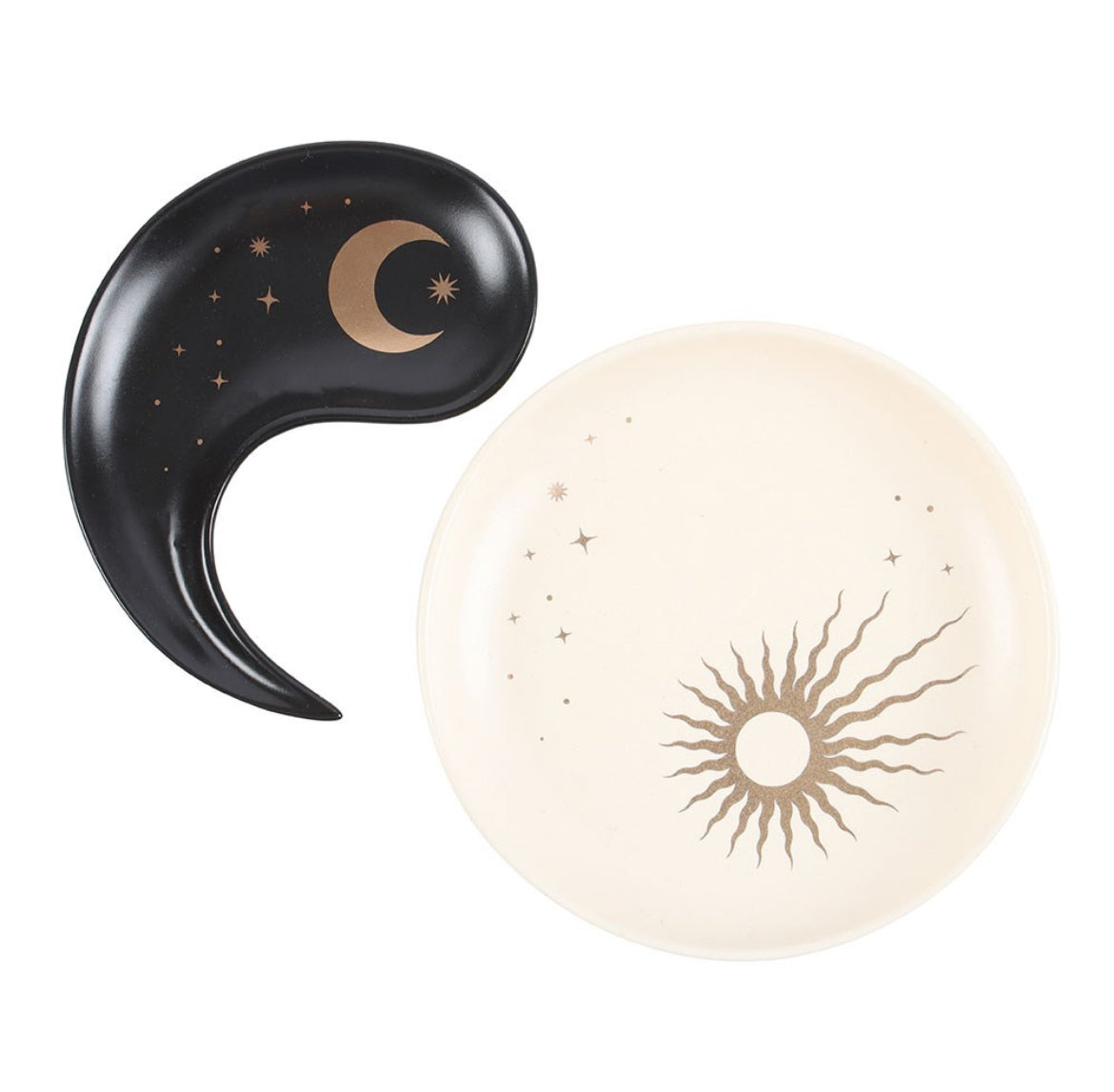 Yin Yang stacking ceramic Trinket dish