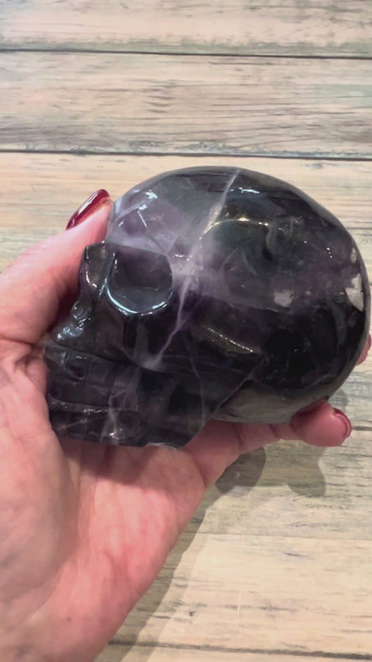 Fluorite Crystal Skull