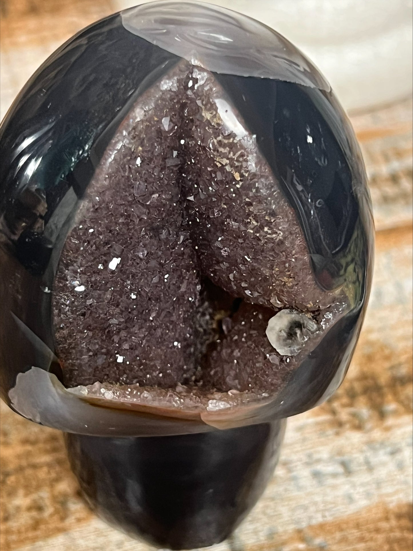 Mushroom - Agate with druzy
