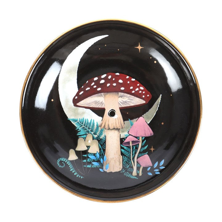Forest Mushroom Ceramic  Incense Plate