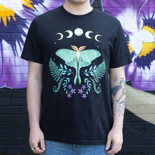 Luna Moth Unisex T-shirt size L