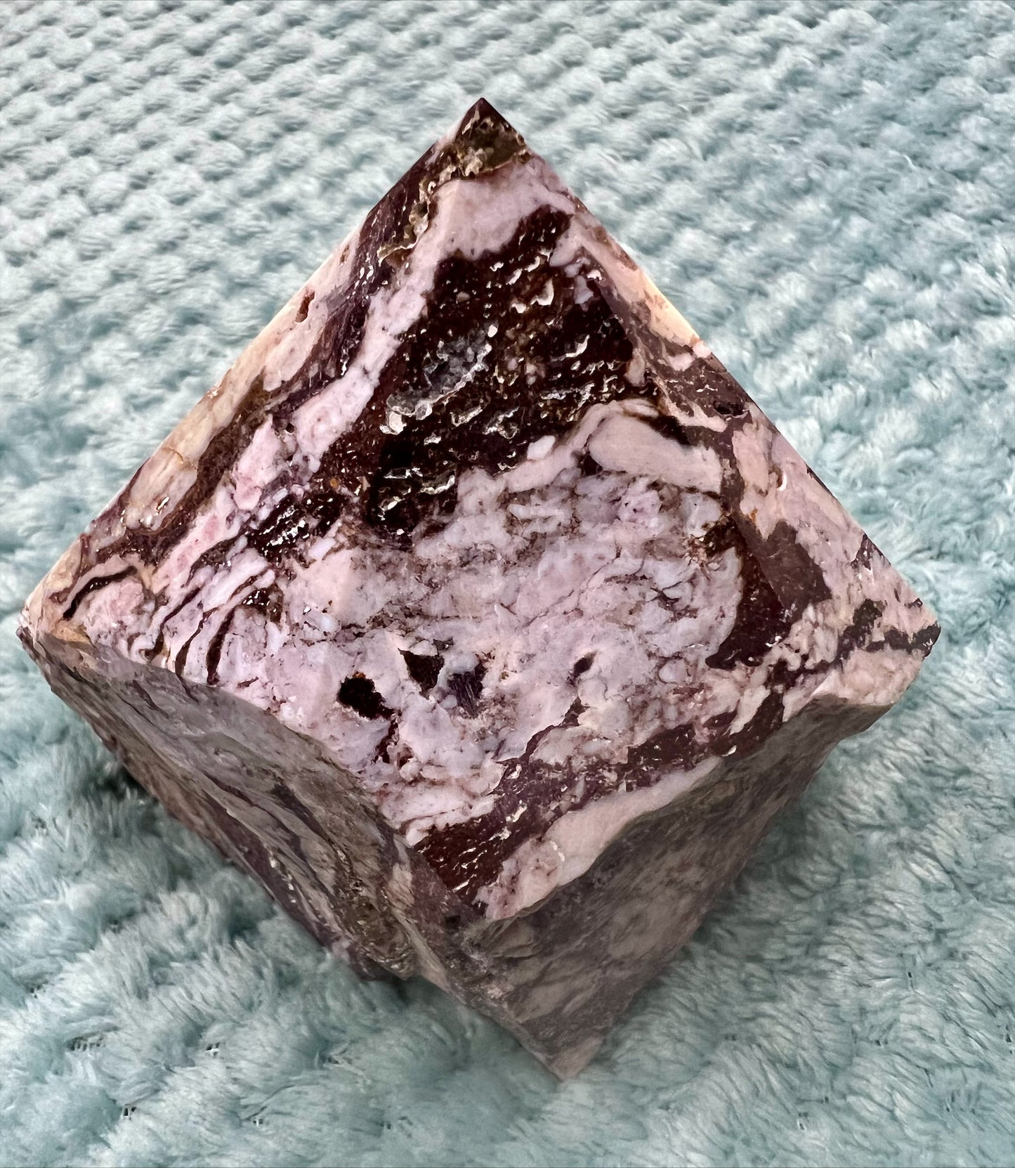 Zebra Jasper Cut Base Point