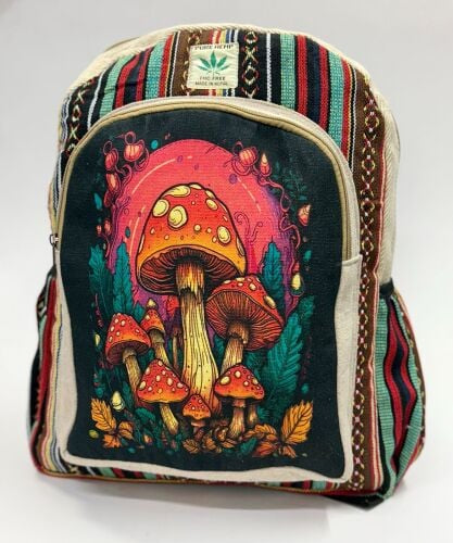 Mushroom Print Backpack