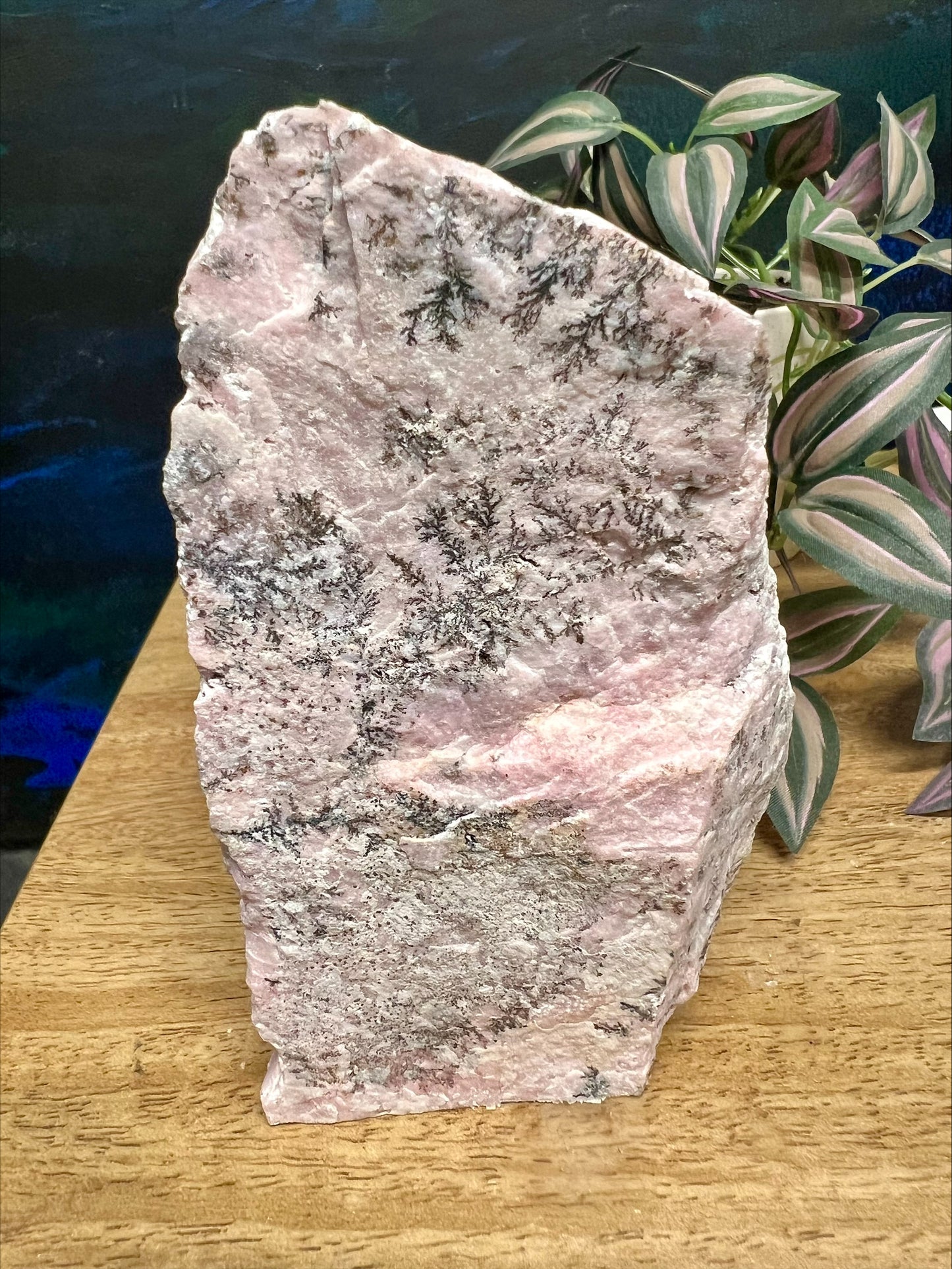 Dendritic Rhodonite Cut Base