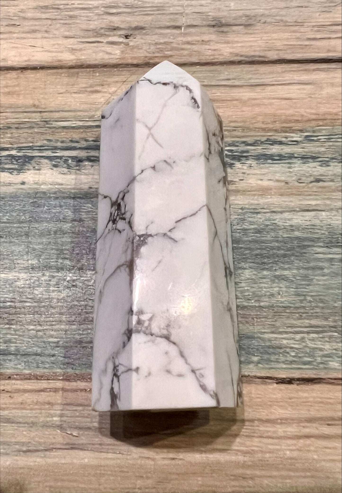 White Howlite Tower