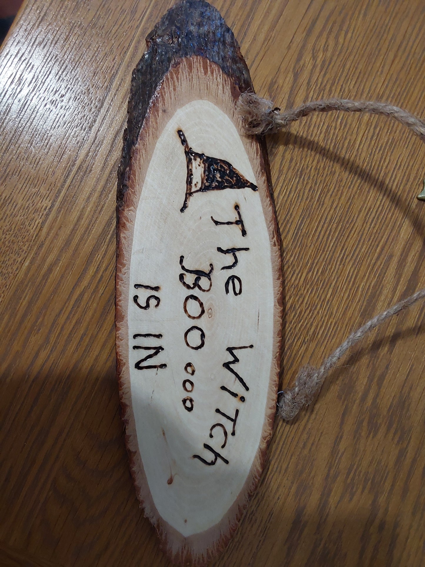 The Witch Yipee Is Out plaque.  (reversible)