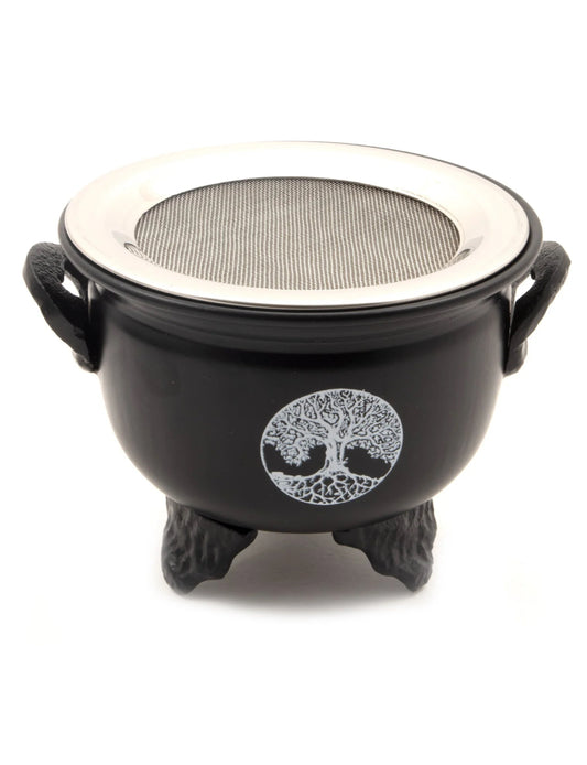 Iron Cauldron with Steel Mesh - Tree of Life