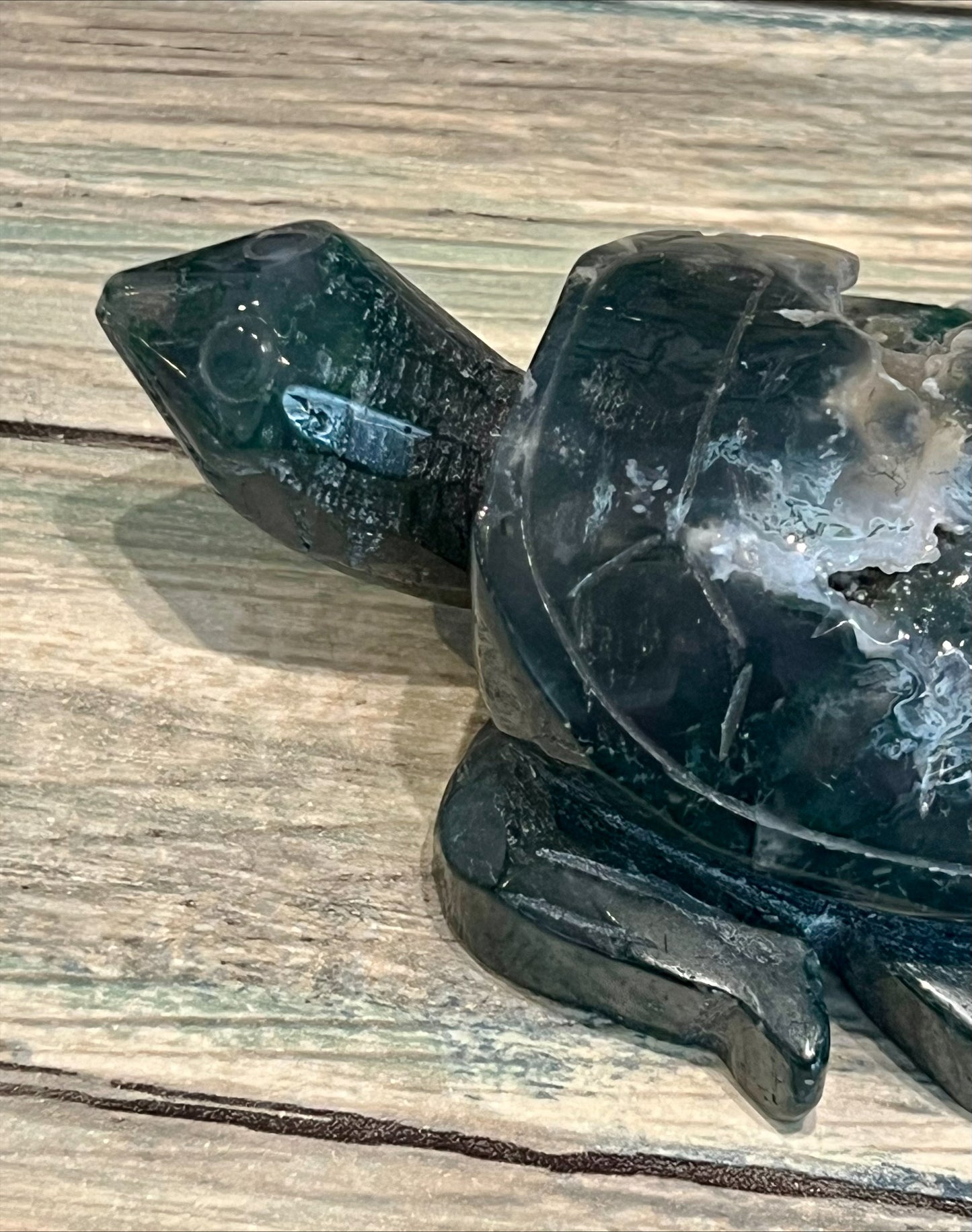 Moss Agate Turtle