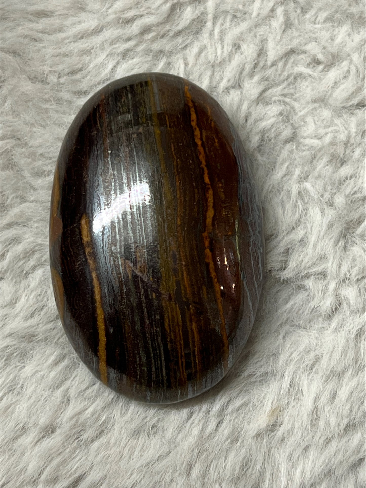 Tiger's Eye Palm Stone