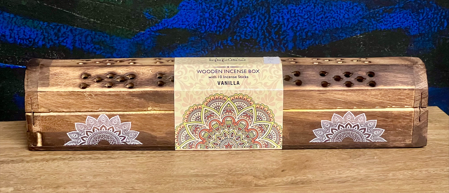 Wooden Incense Box- Vanilla