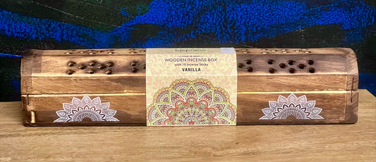 Wooden Incense Box- Vanilla