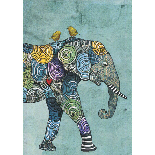 Elephant and Yellowbirds