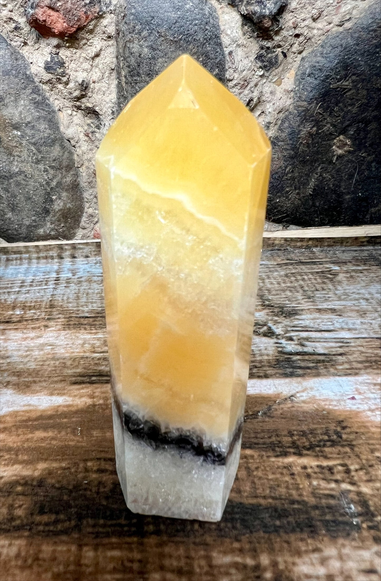 Tower - Orange Calcite 11.5cm