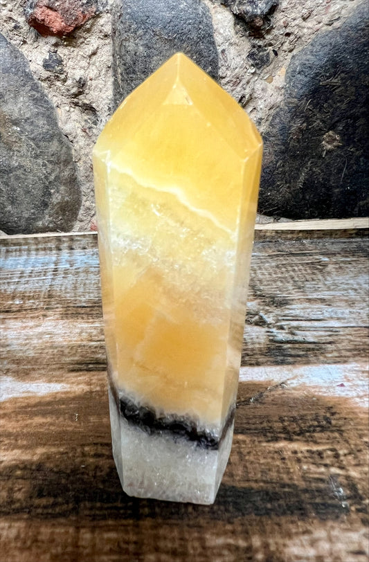 Tower - Orange Calcite 11.5cm