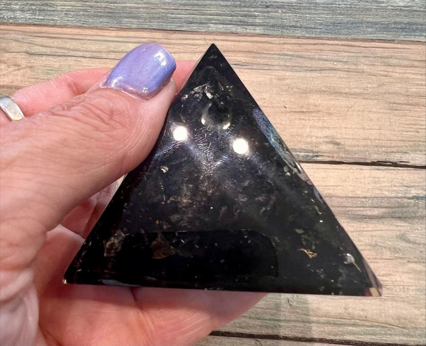 Organite Pyramid - Tree of Life Black Tourmaline