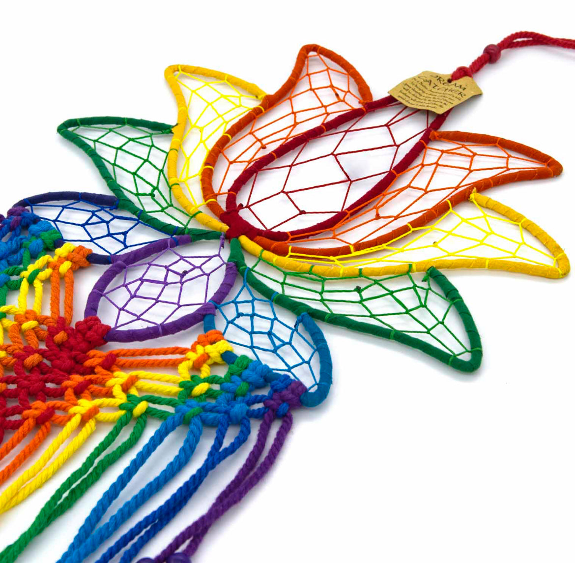 Lotus Flower with Beads Dreamcatcher
