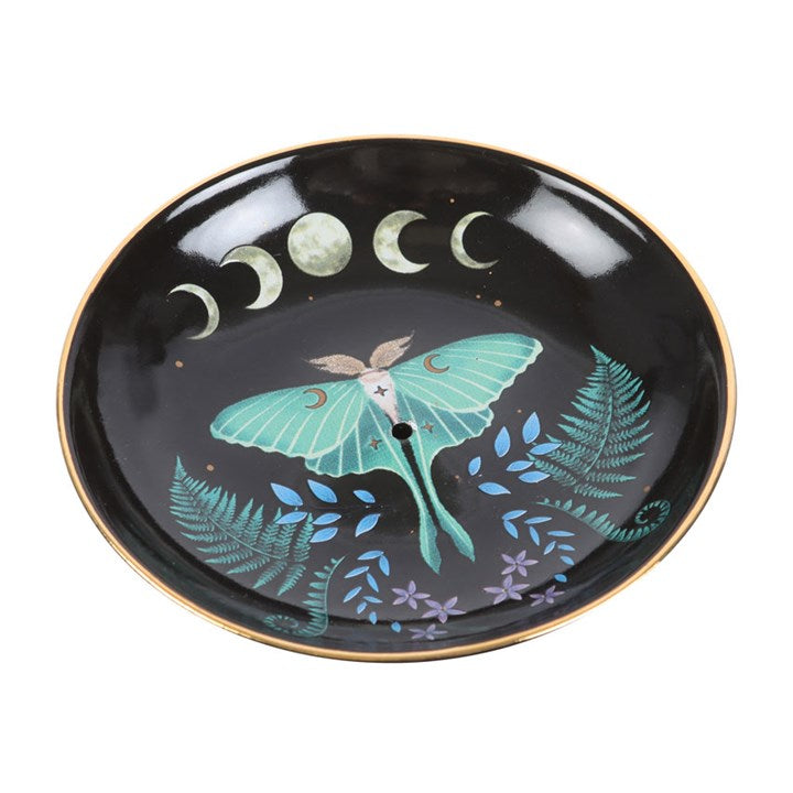 Luna Moth Ceramic Incense Holder