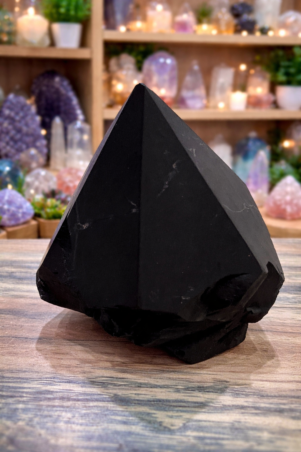 Shungite Cut Base Point