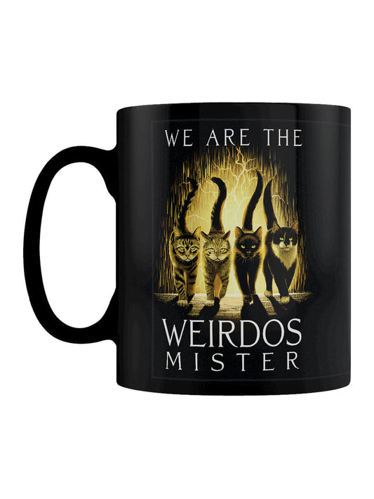 We are the weirdos black mug