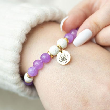 Anti Anxiety Amethyst Essential Oil Bracelet