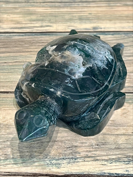 Moss Agate Turtle