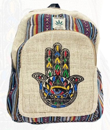 Multi Hand Print Backpack