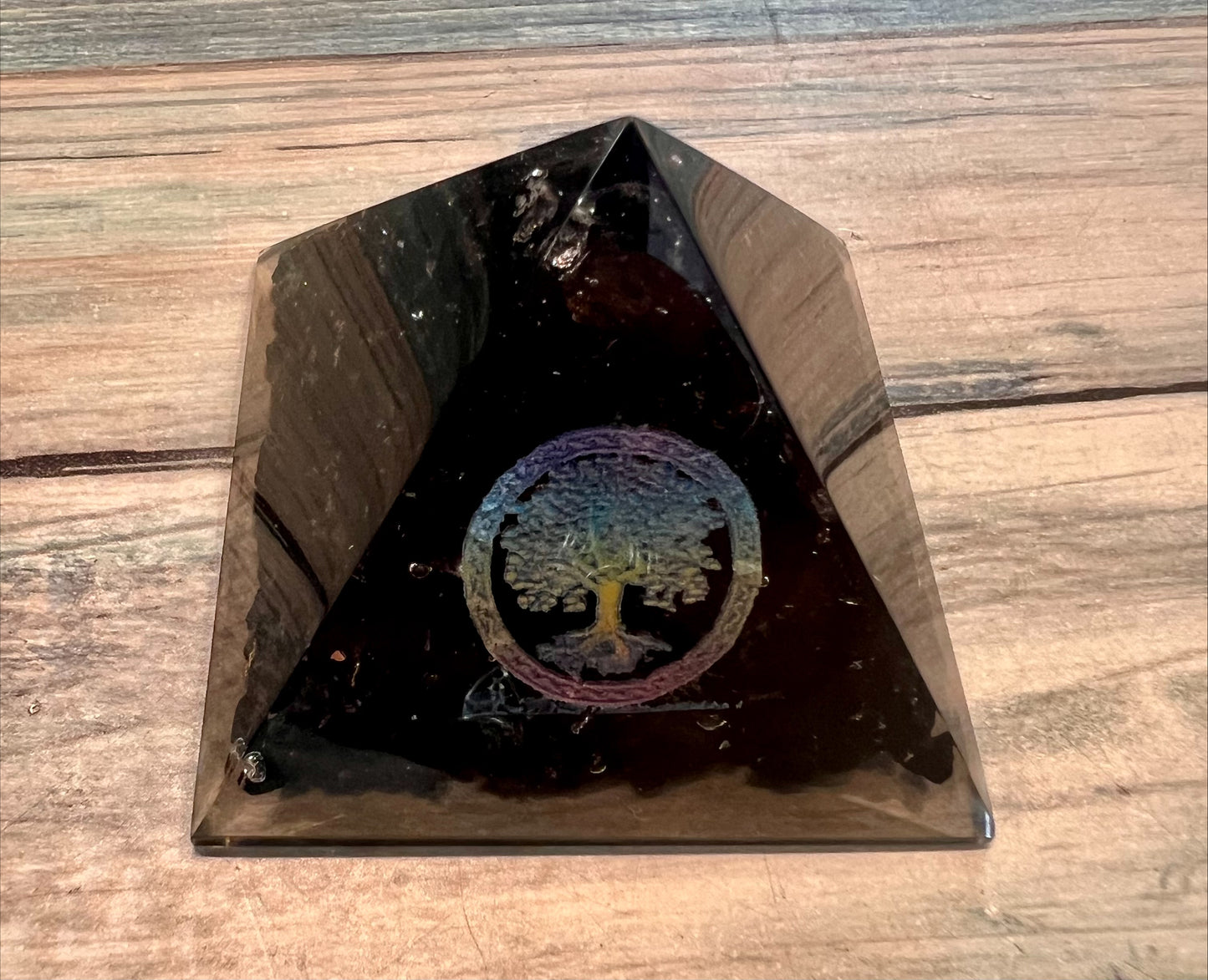 Organite Pyramid - Tree of Life Black Tourmaline