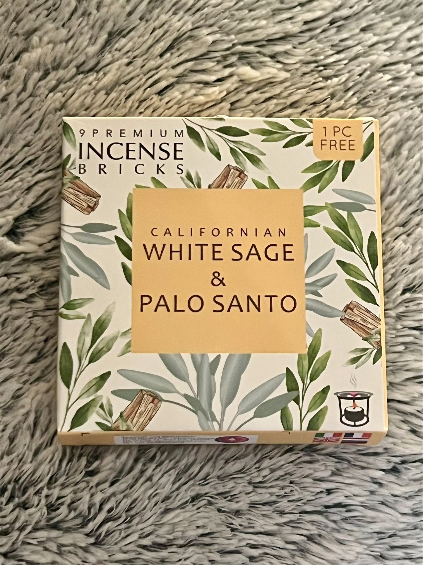 Incense Bricks - California White Sage & Palo Santo