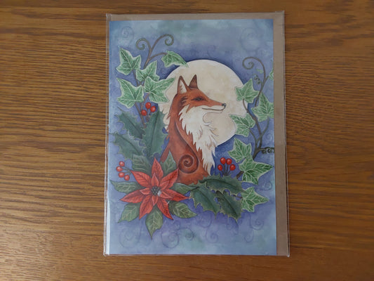 Yule Fox greeting card