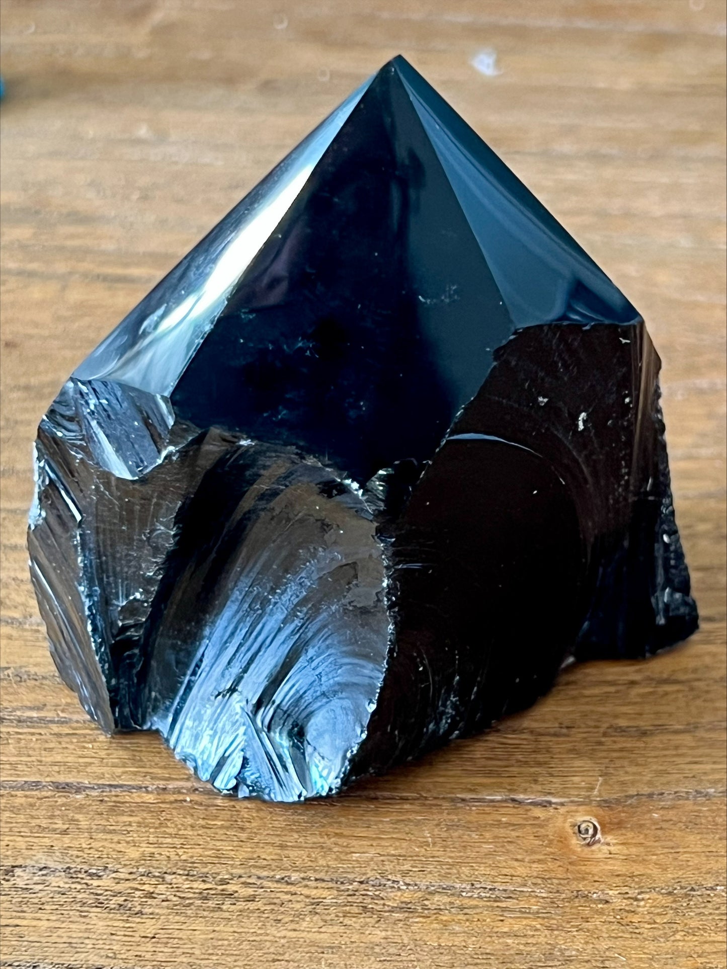 Black Obsidian Cut Base Point