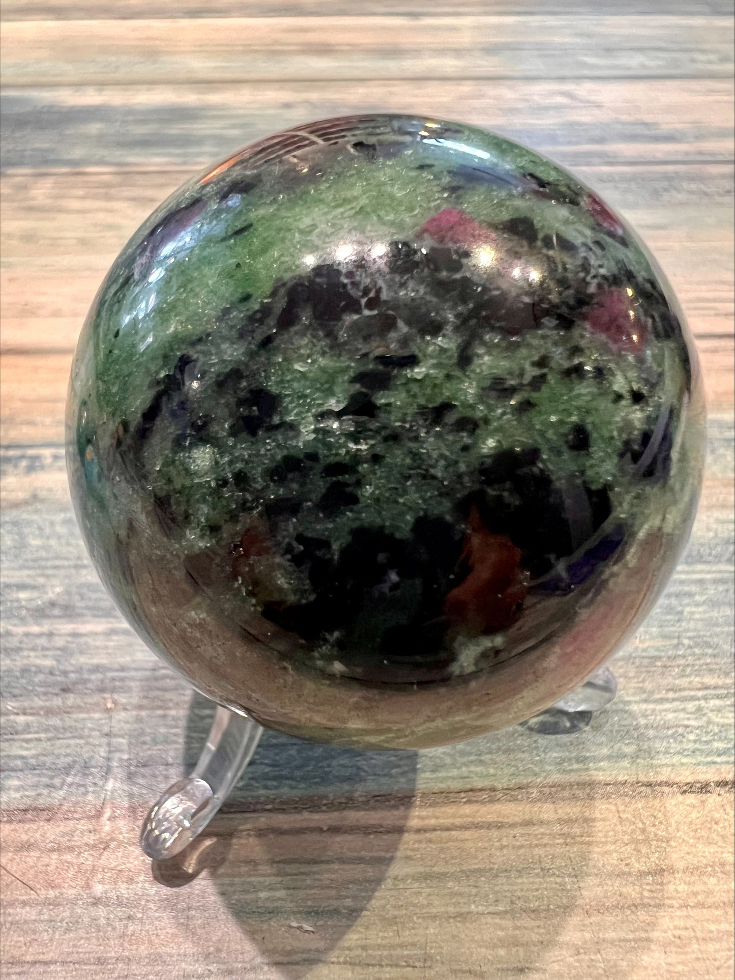 Ruby in Zoisite Sphere