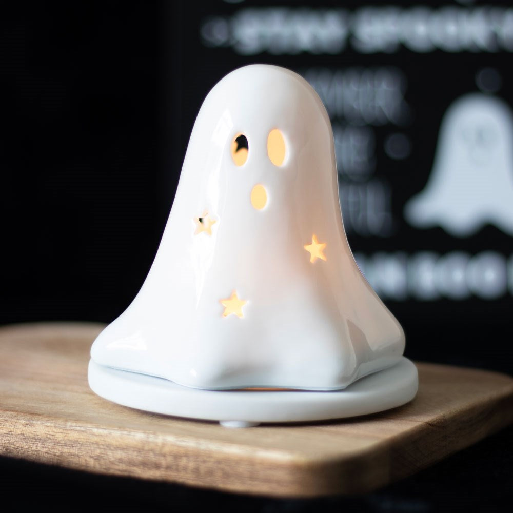 Hey Boo Ghost Incense Cone/ Tealight Holder