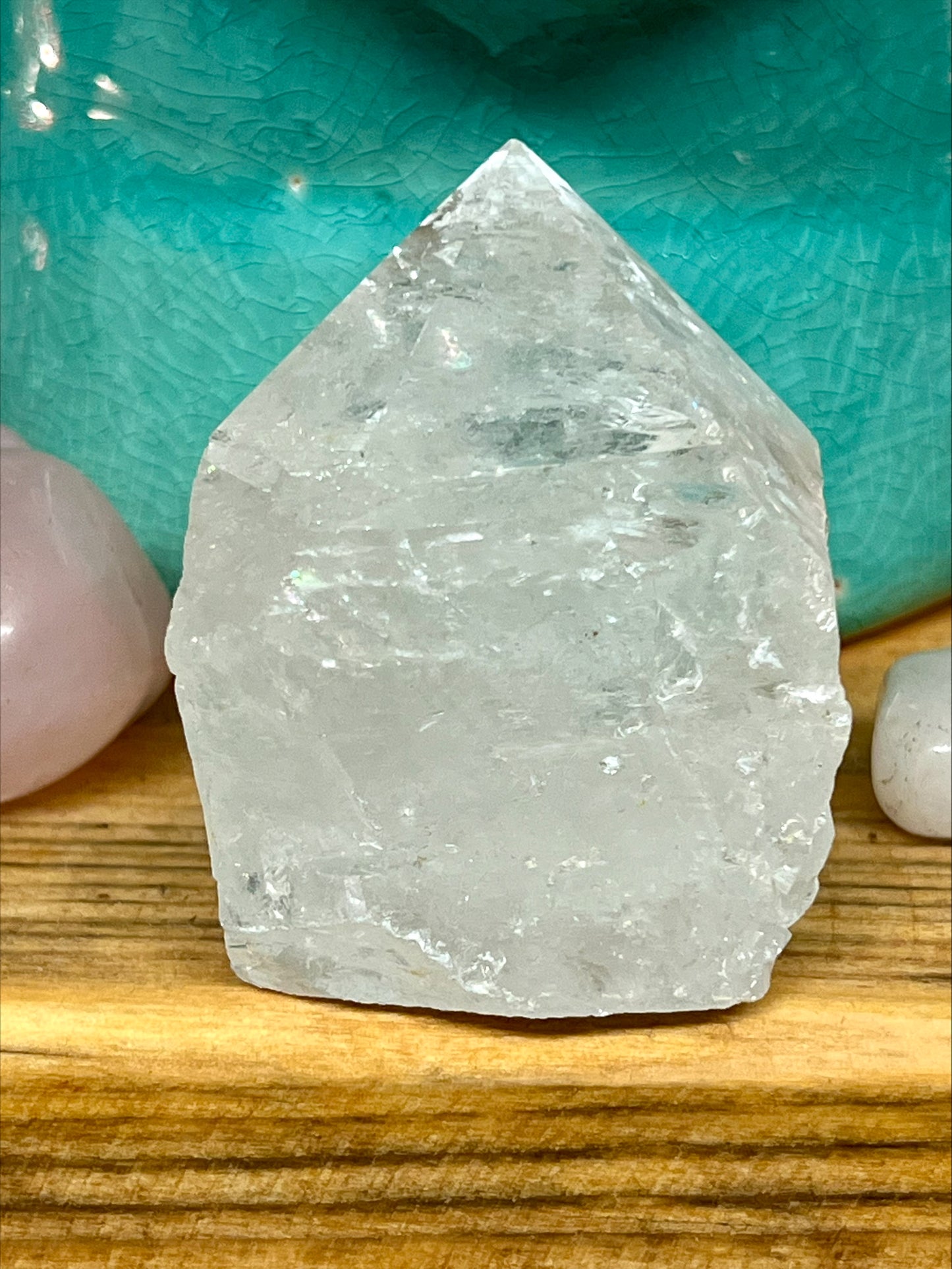 Clear Quartz Cut Base Point