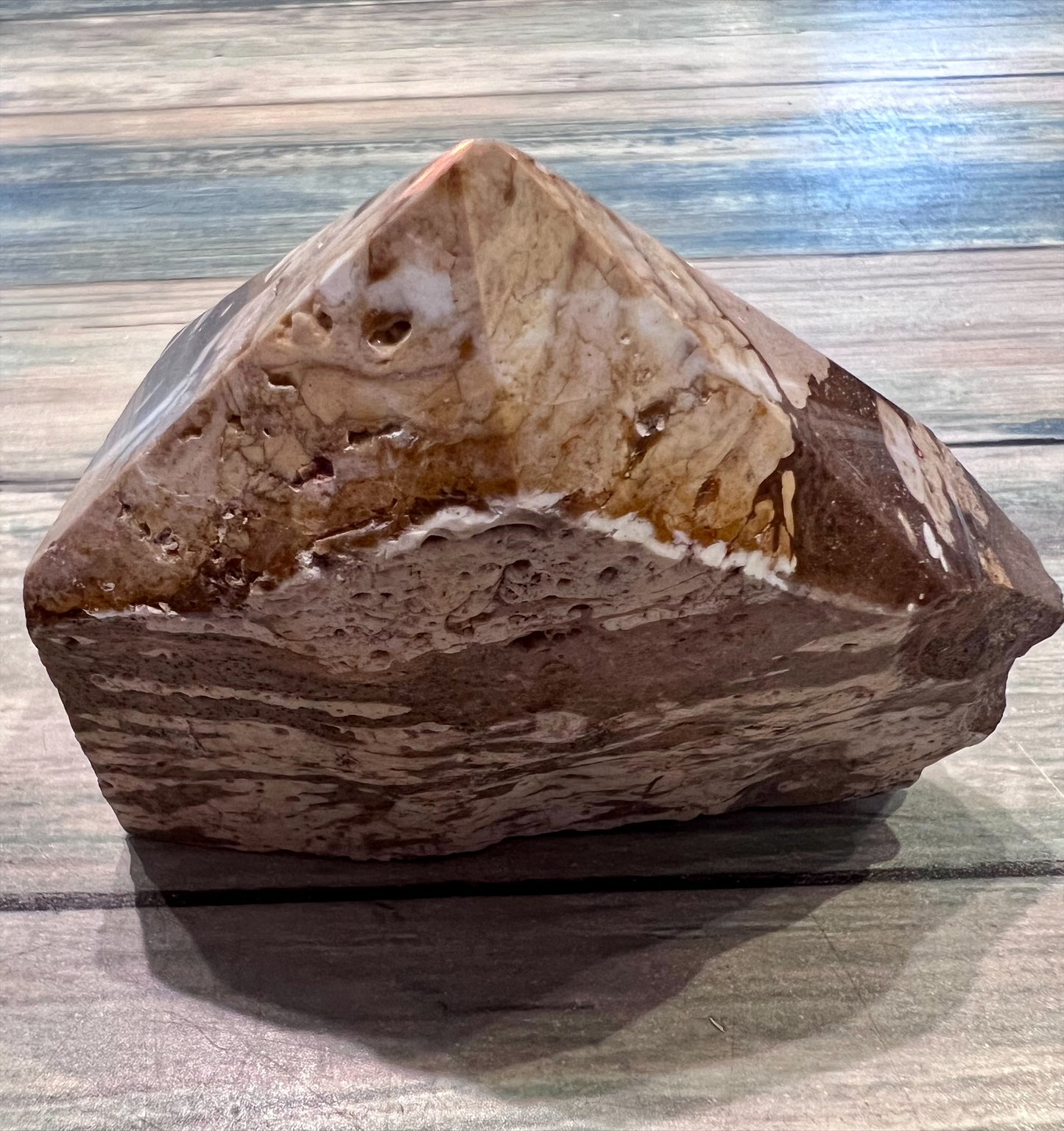 Zebra Jasper Cut Base Point