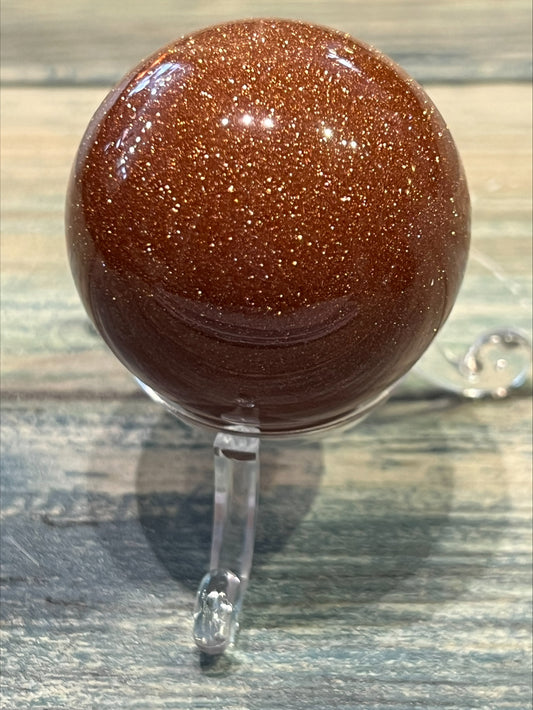 Sphere - Red Goldstone