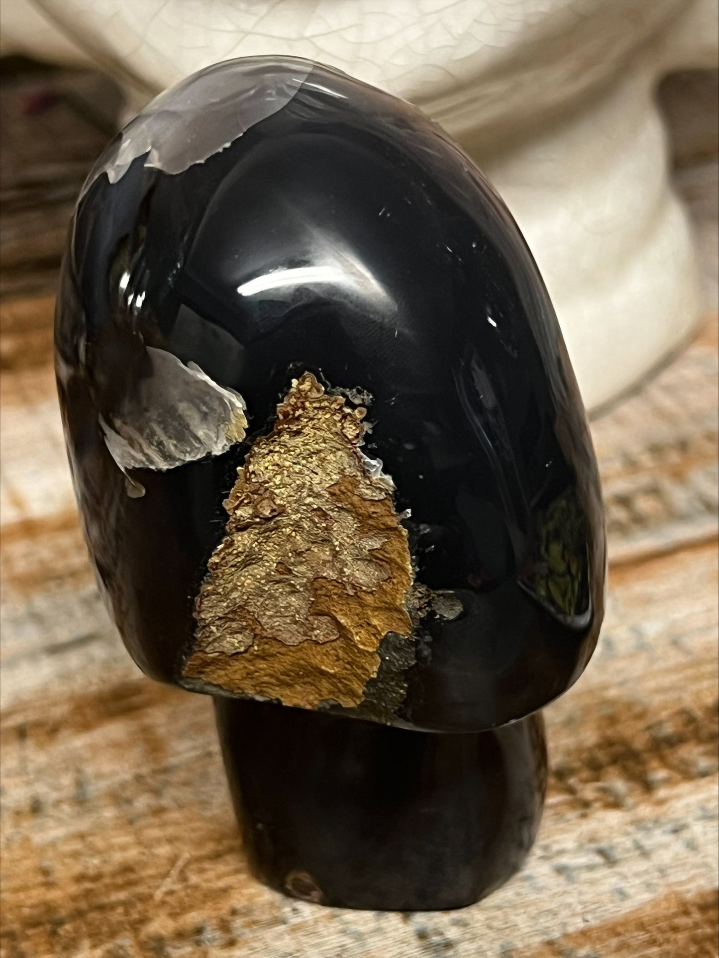 Mushroom - Agate with druzy