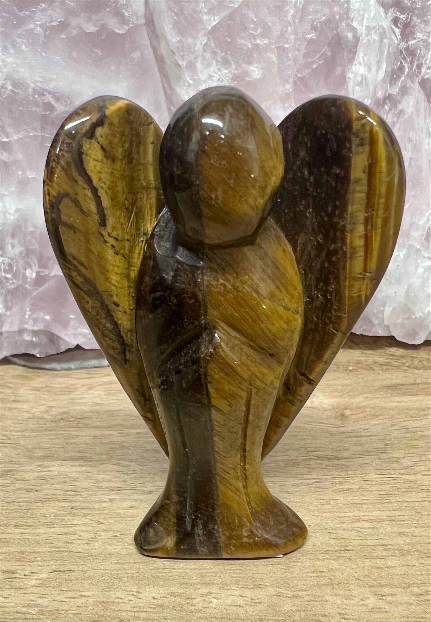 Tiger Eye Crystal Angel 8cm