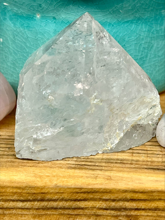 Clear Quartz Cut Base Point