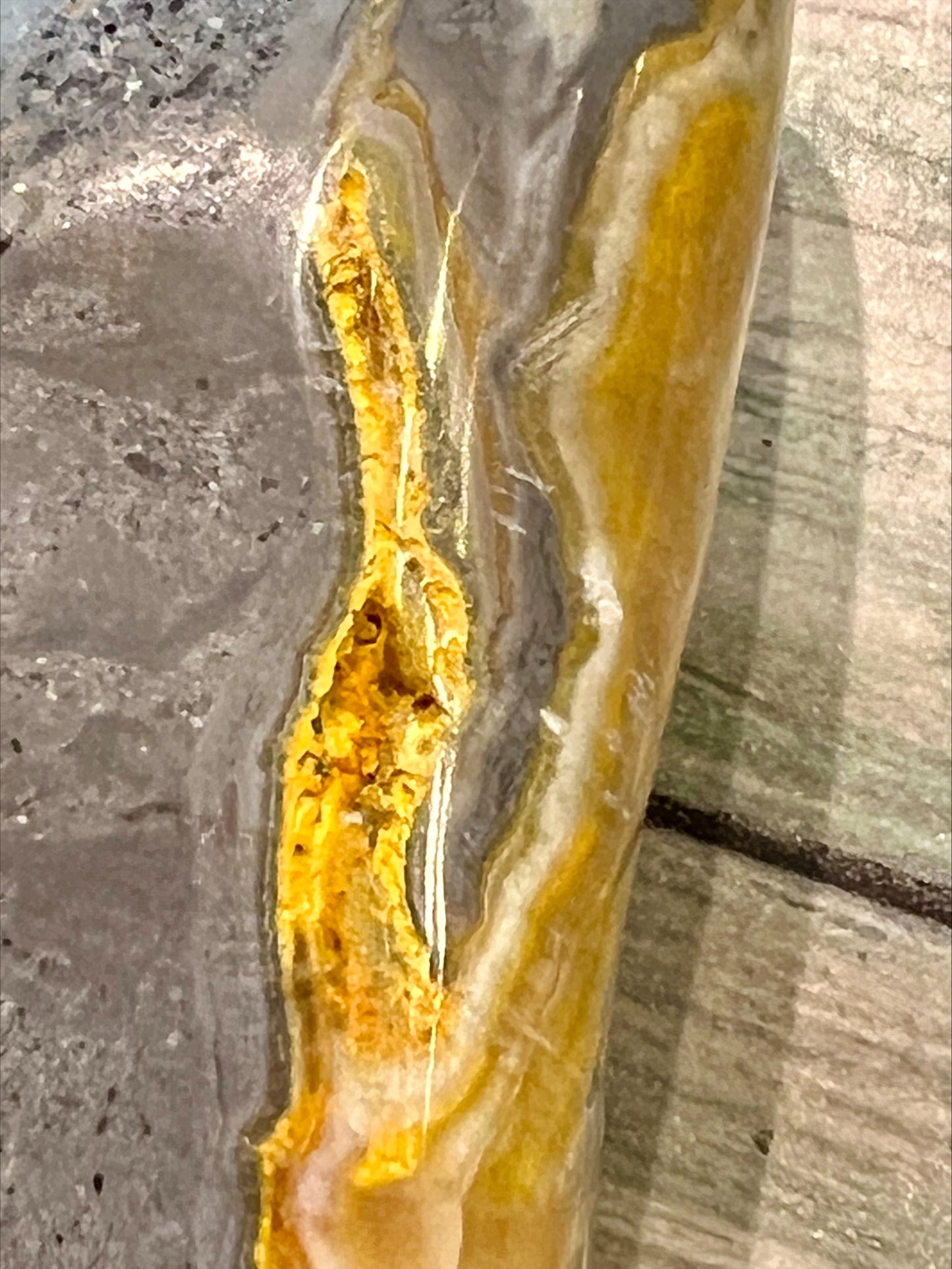 Bumblebee Calcite freeform.