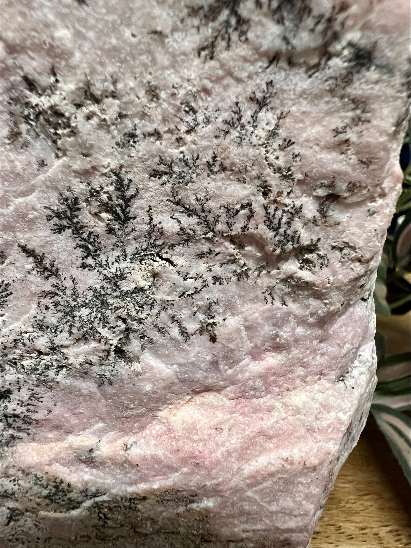 Dendritic Rhodonite Cut Base