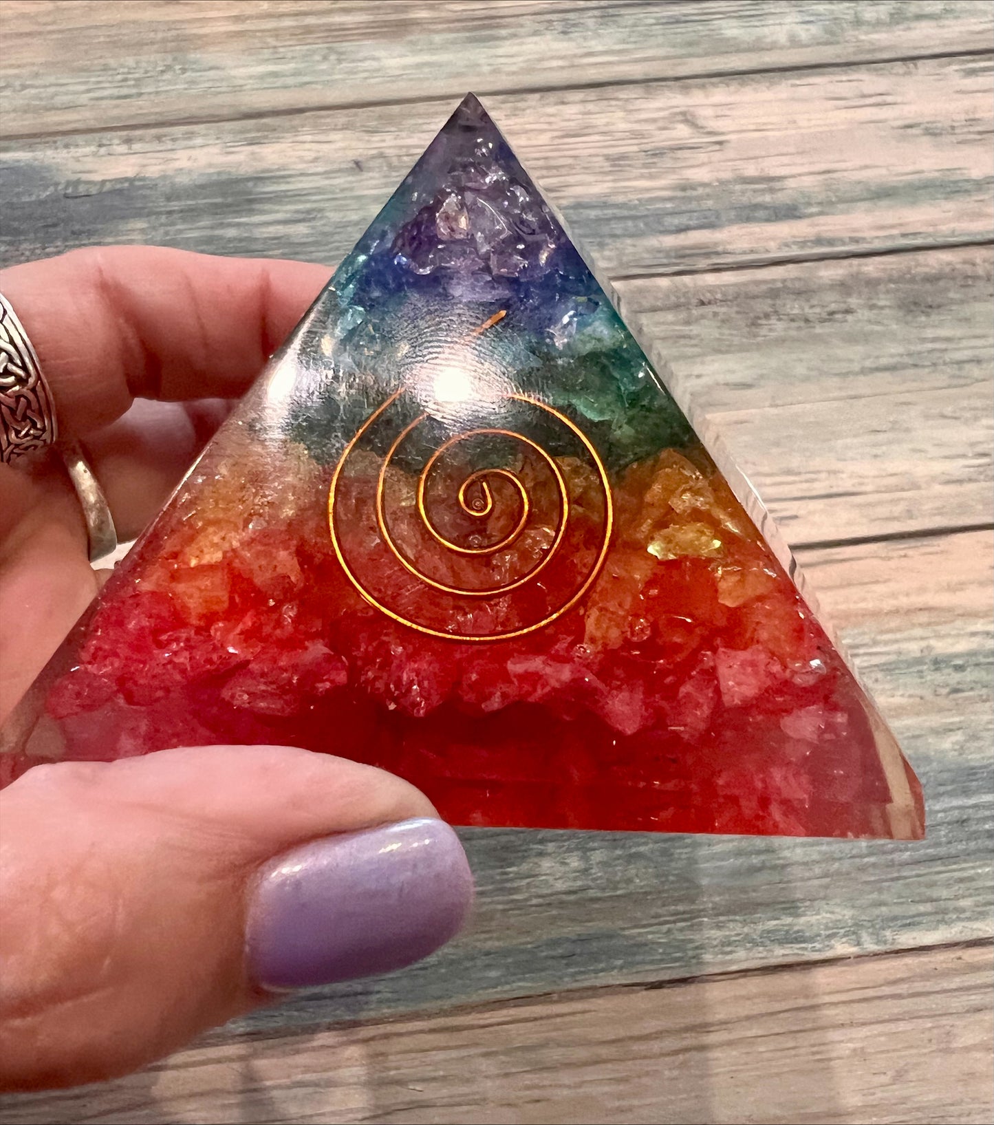 Orgone Pyramid Chakra 70mm